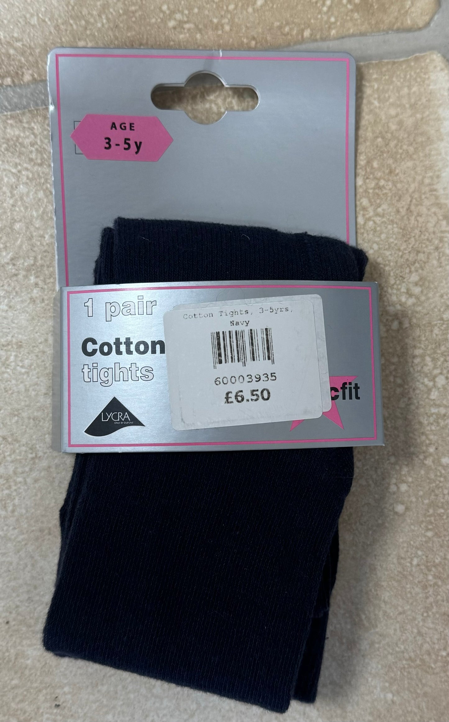 Cotton Navy tights 1pair