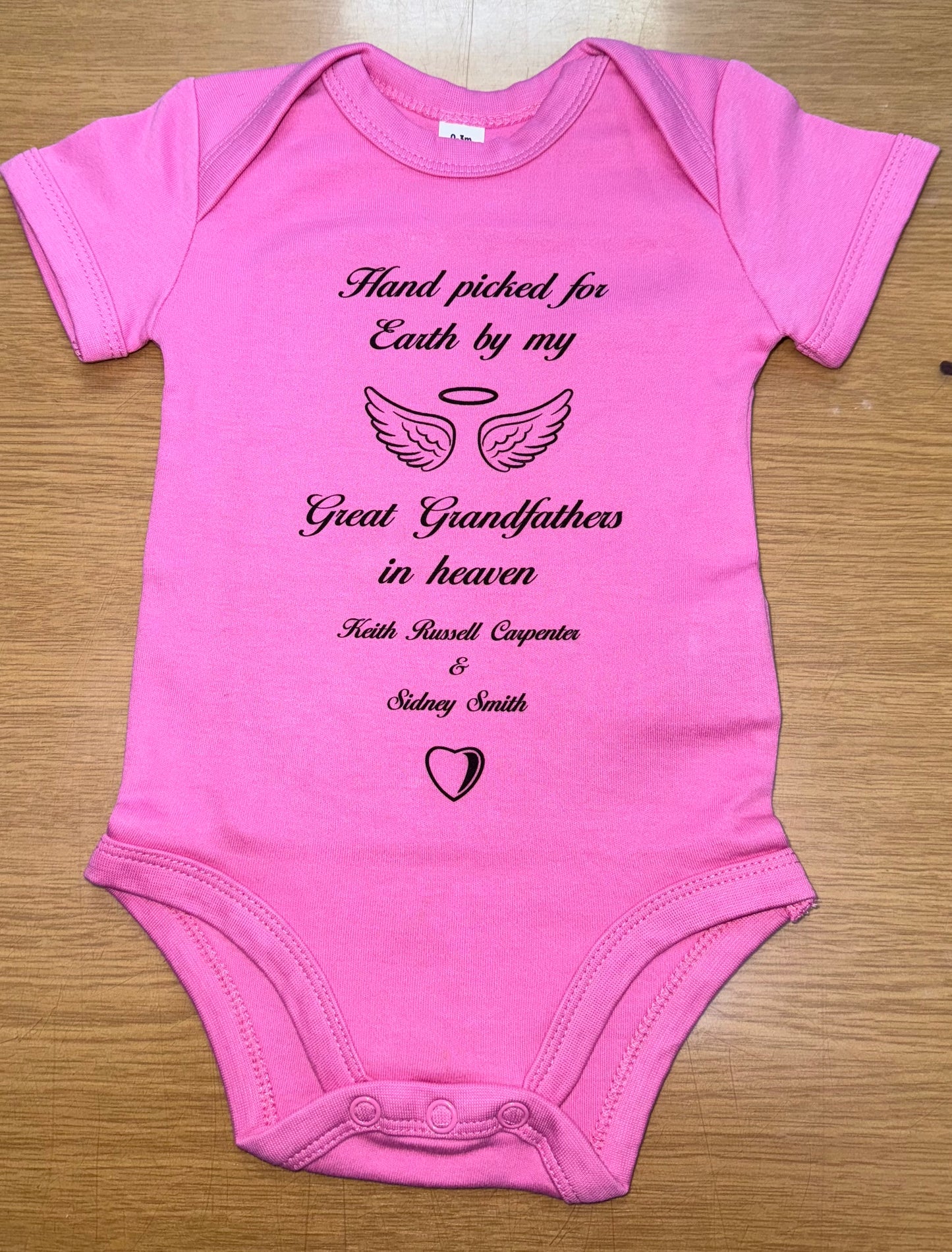 Personalised Baby Body Suit