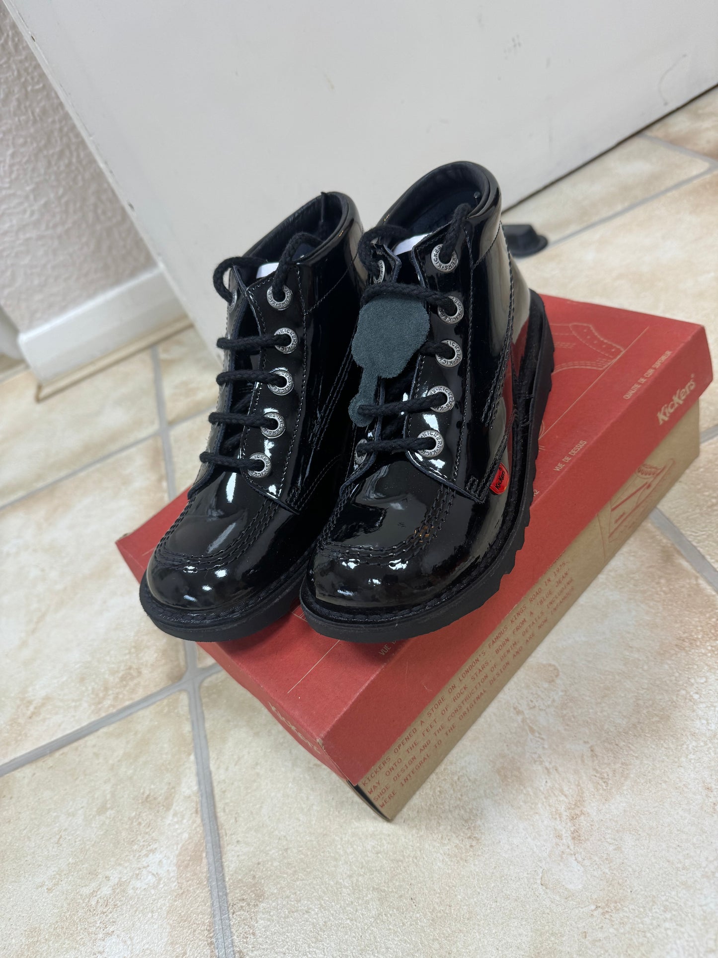 Kickers Kick Hi Youth Pat