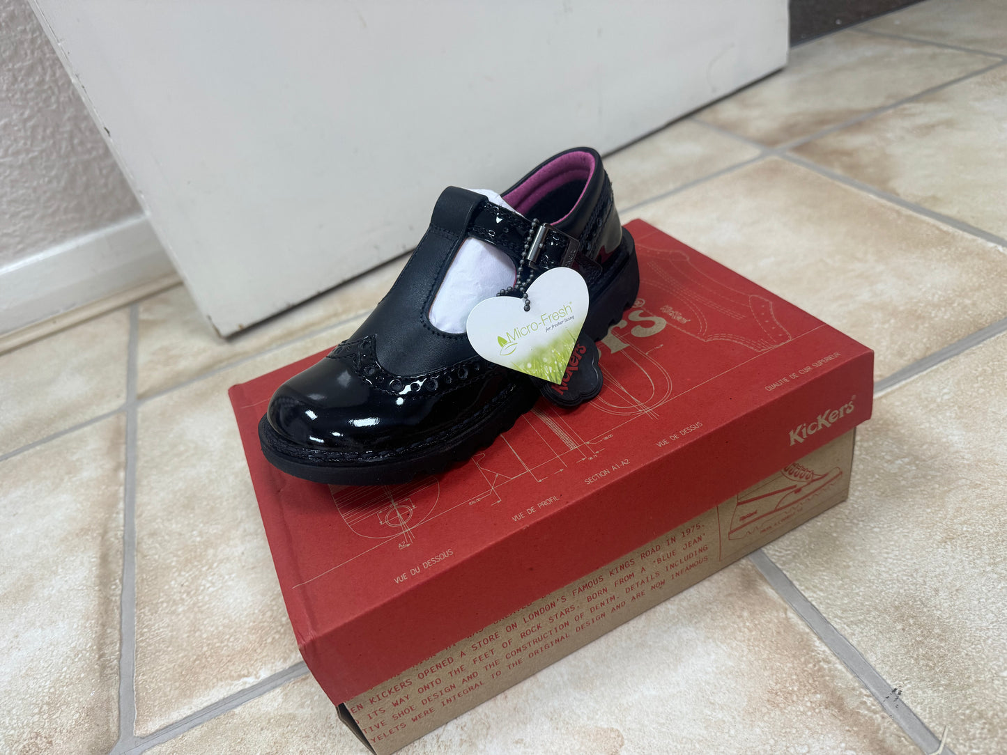Kickers Kick T Broge Pat L JR Blk