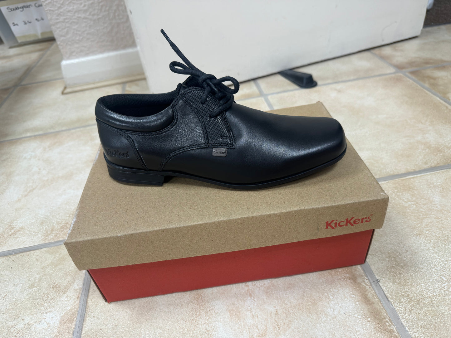 Kickers Ferrock Lace2 Lthr Ym Blk