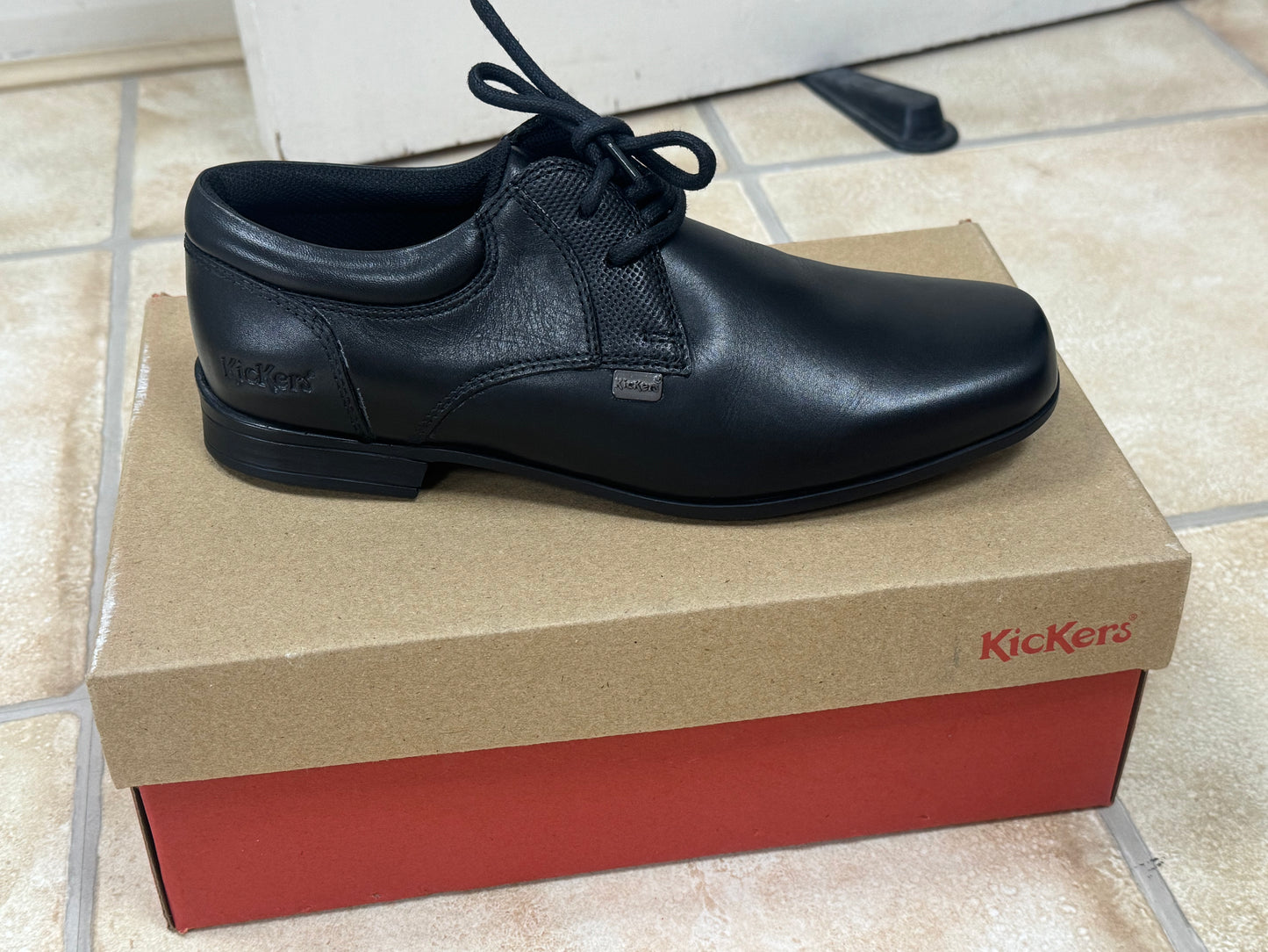 Kickers Ferrock Lace2 Lthr Ym Blk