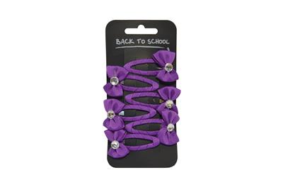 Diamante Bow Hair Sleepies Royal